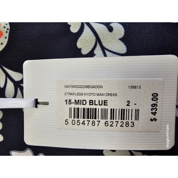 🌟🌸HOST PICK 🌟🌸BNWT Ted Baker London Megadon Kyoto Strapless Maxi Dress - Picture 9 of 9